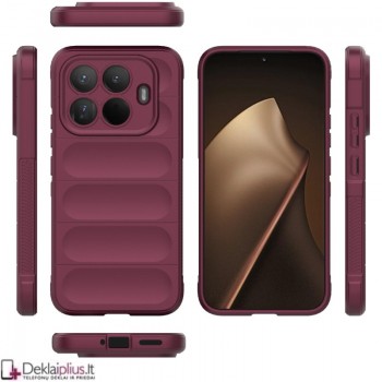 Magic Shield guminis dėklas - bordo spalvos (Xiaomi 15T Pro) Magic Shield guminis dėklas - bordo spalvos (Xiaomi 15T Pro)